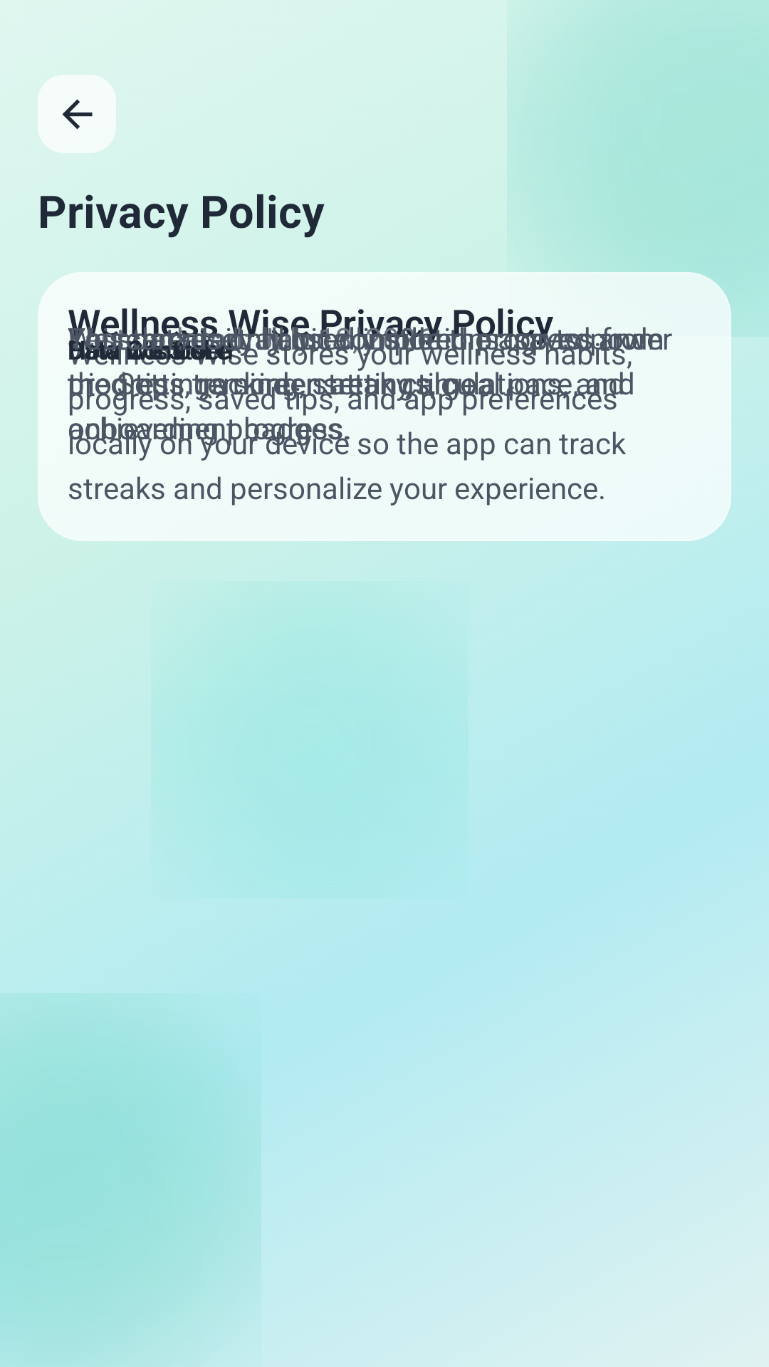 Wellness Wise privacy screen
